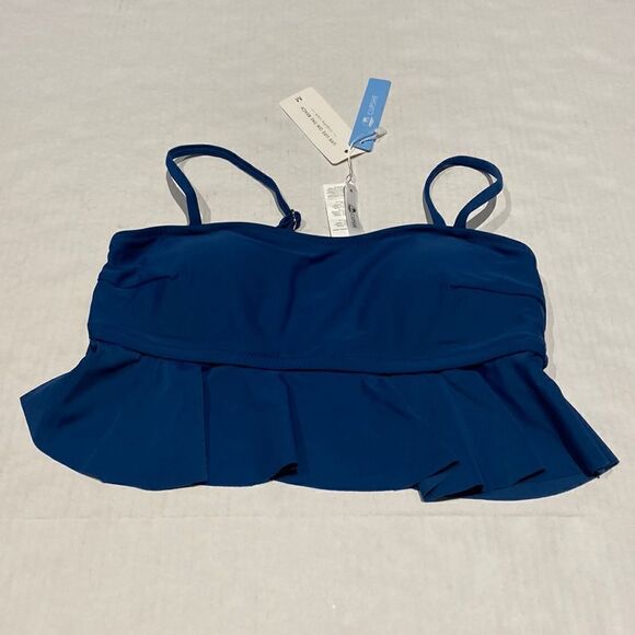 Bandeau style w/ ruffle features adj straps and removable pads size M by cupshe - Picture 1 of 4